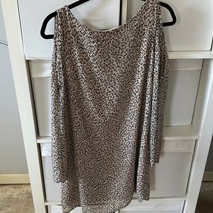 Lush animal print mid dress